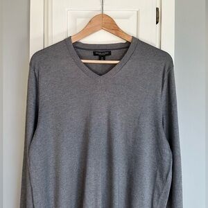 Banana Republic || Luxury Blend V-Neck Sweater in Grey